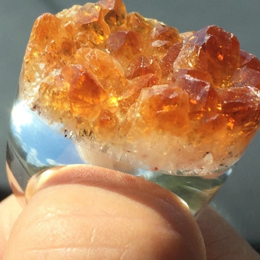 Citrine ring Size 7